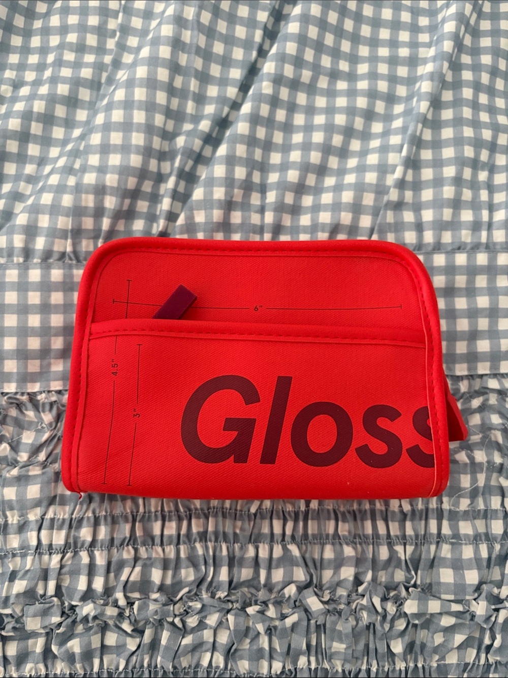 Glossier beauty bag